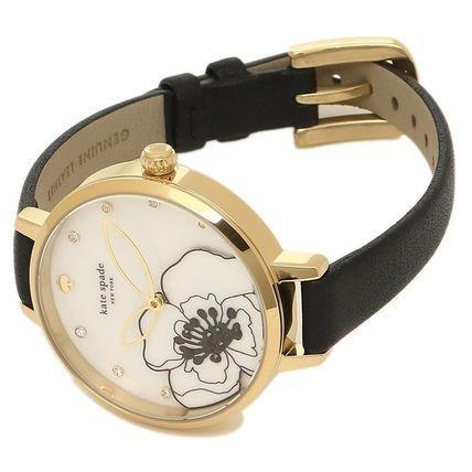 特別価格！ kate spade metro deco floral black leather 腕時計 Floral Metro Watch | Kate Spade Outlet