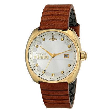 Vivienne Westwood ヴィヴィアンウエストウッド 腕時計 ブラウン レザー VV080SLTN