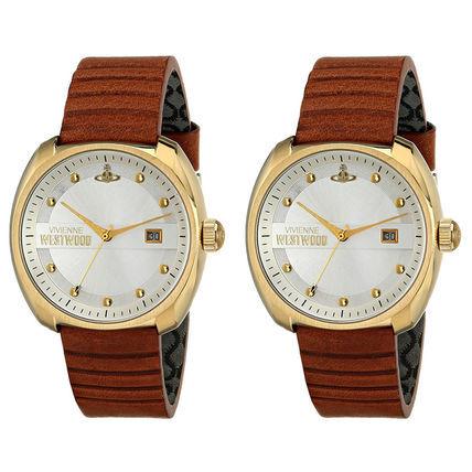 Vivienne Westwood ヴィヴィアンウエストウッド 時計 ペア 2本セット ブラウン 革