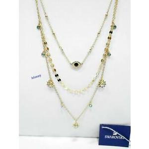 スワロフスキー Swarovski ネックレス おしゃれ 限定 レア Last Summer Necklace Layered Crystal Authentic MIB 5368029
