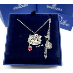 スワロフスキー Swarovski ネックレス おしゃれ 限定 レア Hello Kitty Stone Pendant, Japanese Cat Crystal Authentic MIB 5051589