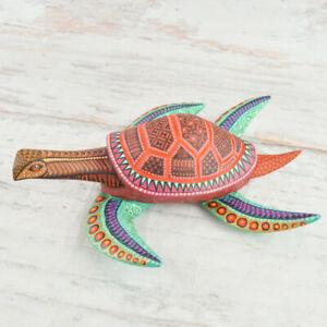 置物 インテリア おしゃれ 個性的 メキシカン A2059 Turtle Alebrije Oaxaca Wood Carving Handcraft