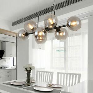 おしゃれ シーリングライト 照明 Modern 8 Lights Bubble Chandelier Glass Ball Pendant Light Living Room Fixture