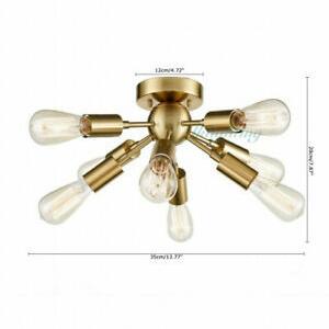 高評価のクリスマスプレゼント おしゃれ シーリングライト 照明 Modern Sputnik Ceiling Light 8 Light Chandelier Brass Living Room Fixture Decor