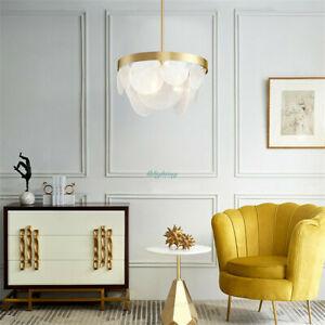 【オンライン限定商品】 おしゃれ シーリングライト 照明 Modern Glass Seashell Chandelier Round Glass Chips Ceiling Pendant Lamp Fixtures