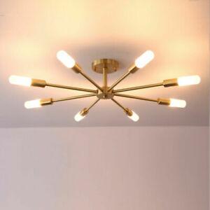 総合ランキング1位 おしゃれ シーリングライト 照明 Modern Glass Sputnik Ceiling Light Semi Flush Mount Chandelier Fixture 6/8Lights