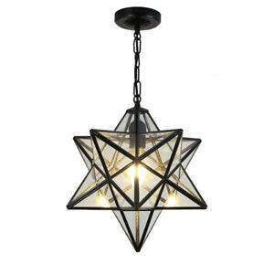おしゃれ シーリング ライト 照明 Tiffany Glass Meteor Star Dining Room Ceiling Pendant Lamps Bedroom Chandeliers