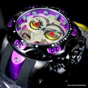 【初期/レア】 おしゃれ 腕時計 インビクタ インヴィクタ Invicta DC Comics Joker Venom Black Purple Swiss Mvt Chronograph 52mm Watch New 【LWH9036609622】(32530円)