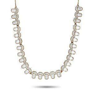 スワロフスキー Swarovski ネックレス おしゃれ 限定 レア Gallery Carr Rose Plaqu Or Cristal All-Around Collier