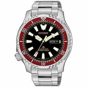 シチズン CITIZEN 腕時計 海外限定 おしゃれ PROMASTER NY0091-83E Automatic Fugo Left Crown Red Bezel Limited Watch