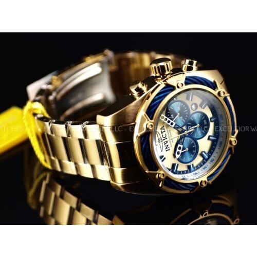 Invicta インヴィクタ メンズ 52mm ボルト クロノグラフ ゴールド