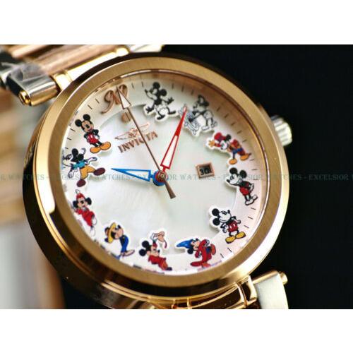 Invicta インヴィクタ LE Disney ミッキーマウス ヘリテージ 1928 36mm レディース ホワイト MOP ダイヤル 腕時計
