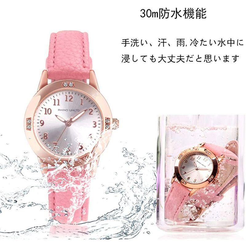 レディース腕時計 ガールズ腕時計 シンプル 女の子腕時計 薄型ファッション カジュアル アナログクオーツ 防水腕時計 スリム 合金製ダイアル｜primoshop｜02