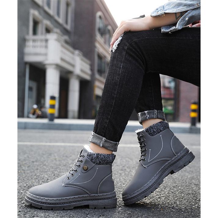 靴 メンズ マーティンブーツ 裏起毛 防寒靴 防滑 防寒 厚底 雪用 ショート ブーツ 通学 通勤 防水 防滑 雨 冬用ブーツ 雪対応 アウトドア Rw02oct Snowboots04 Prince Store 通販 Yahoo ショッピング