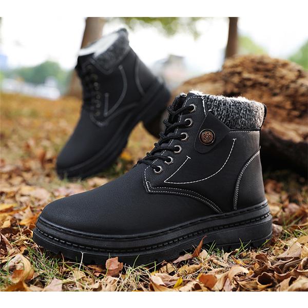 靴 メンズ マーティンブーツ 裏起毛 防寒靴 防滑 防寒 厚底 雪用 ショート ブーツ 通学 通勤 防水 防滑 雨 冬用ブーツ 雪対応 アウトドア Rw02oct Snowboots04 Prince Store 通販 Yahoo ショッピング