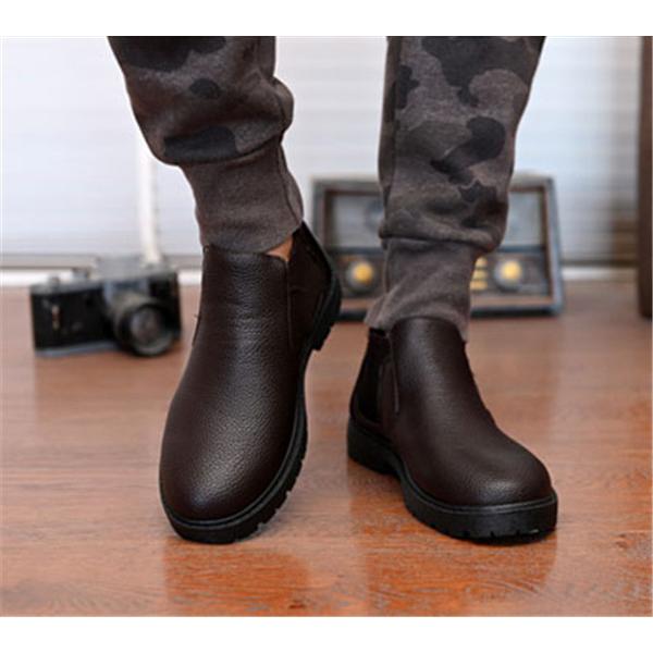 再入荷 靴 春秋 革 メンズ マーティンブーツ 防寒靴 防滑 厚底 ショート ブーツ 通学 通勤 防水 防滑 雨 雪雨対応 アウトドア Rw02oct Snowboots10 Prince Store 通販 Yahoo ショッピング