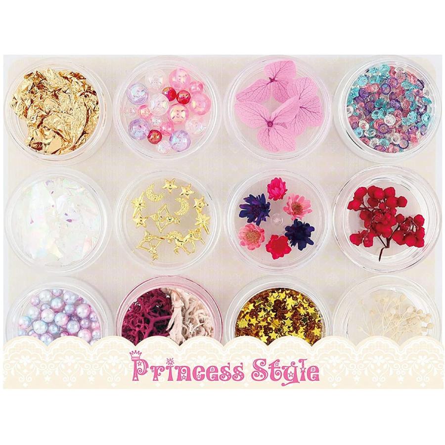 ハーバリウム ボールペン レジン用材料 ゆめかわパーツ ドライフラワー プリザ 花材 パール ホログラム等 コンテナ入り12個セット Yk 084 3 Princess Style ヤフー店 通販 Yahoo ショッピング