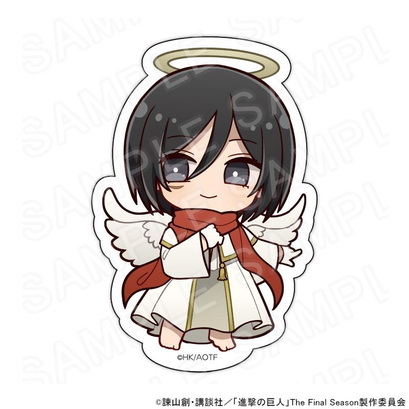 09/08 発送予定】 進撃の巨人 ミニキャラステッカー 天使と悪魔Ver
