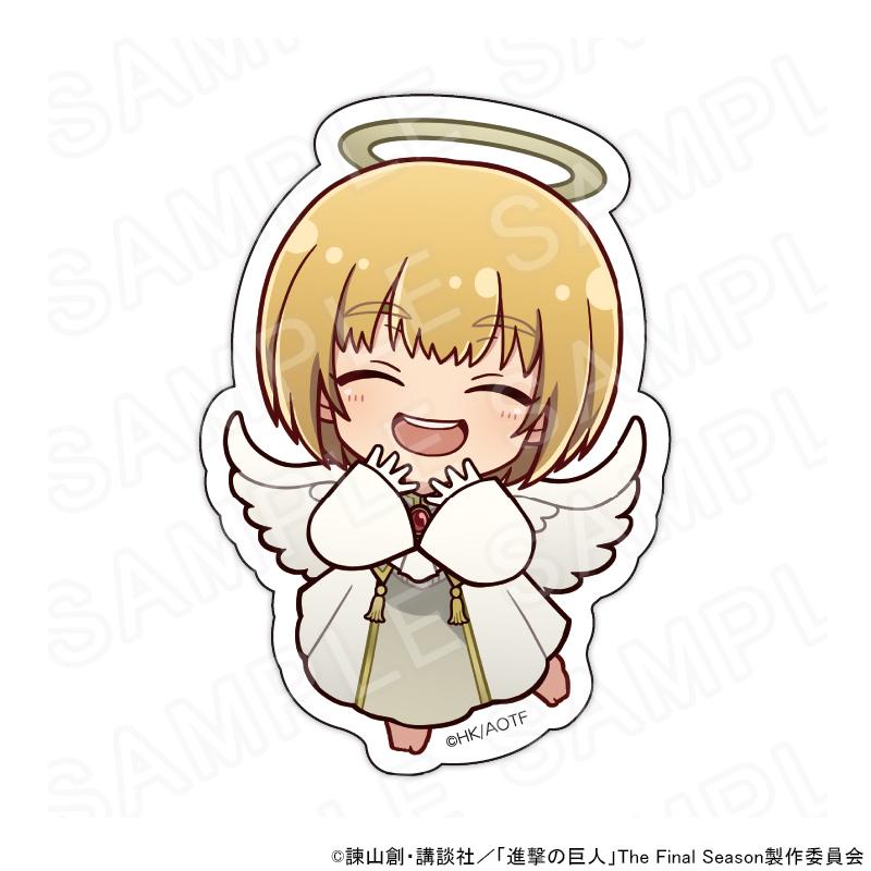 進撃の巨人 セリア アルミン ステッカー 50枚セット 06/16 発送予定】 進撃の巨人 ミニキャラステッカー 天使と悪魔Ver