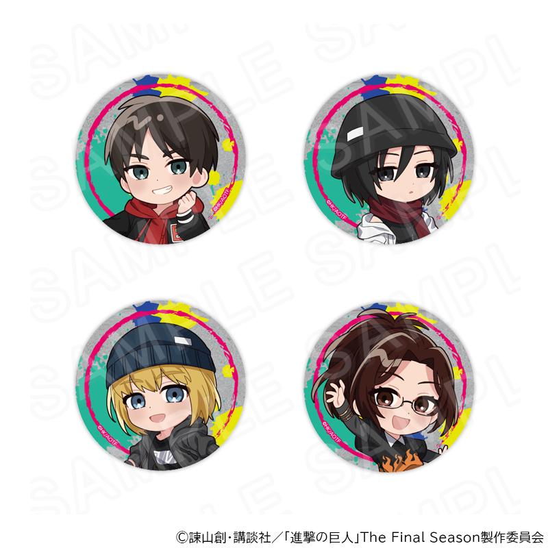 03/30 発送予定】 TVアニメ『進撃の巨人』 ミニキャラ缶バッジセット