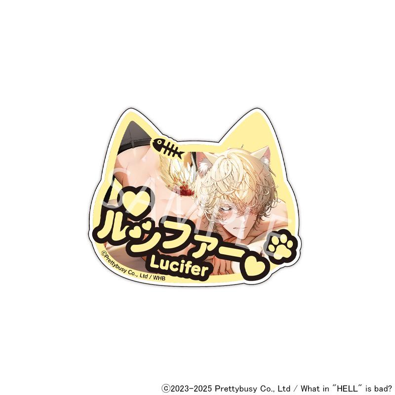13点　地獄のどこが悪い？ 缶バッジ　猫の日　ルシファー　プリンセスカフェ 05/29 発送予定】 What in hell is bad?‐地獄のどこが悪い？ 猫の日 缶