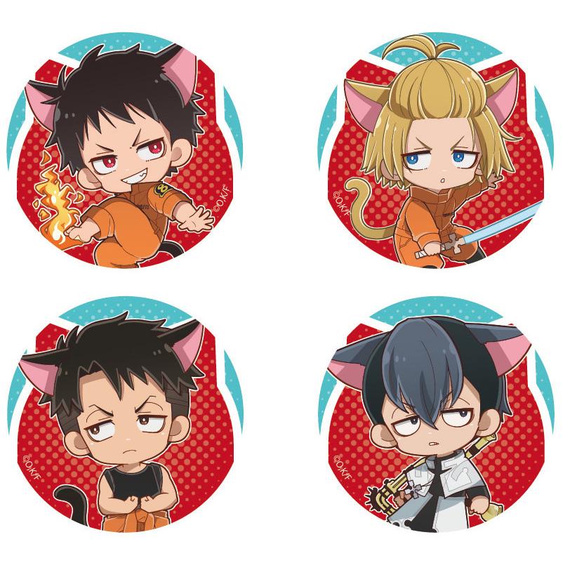 TVアニメ「炎炎ノ消防隊」 猫の日缶バッジ | j-hobby Collection