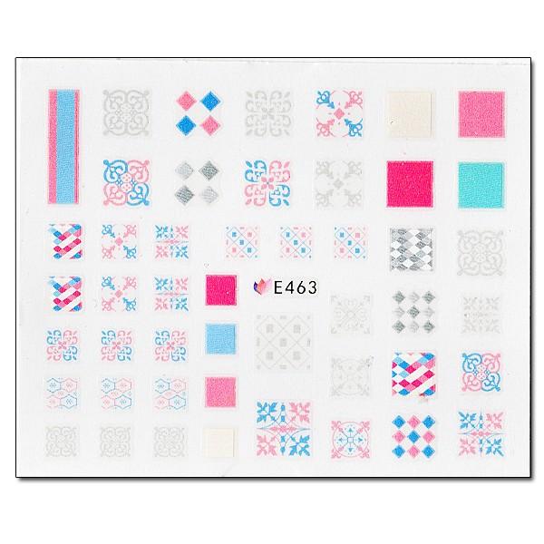 ネイル シール モロッコタイル 極薄２ｄタイプ ネイルシール ネイルステッカー E463 Princess Colors 通販 Yahoo ショッピング