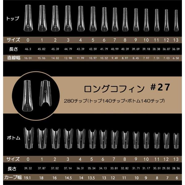 サンドイッチドュアルフォーム 140セッ ト長さだし ロングネイル 長さ