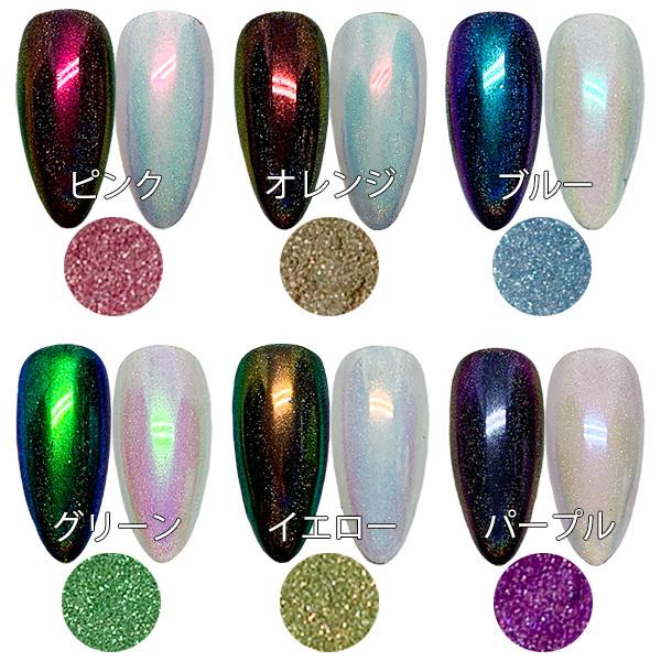 ミラー、ユニコーン 見本 ネイル ユニコーンキャンディー ユニコーンパウダー ホロ