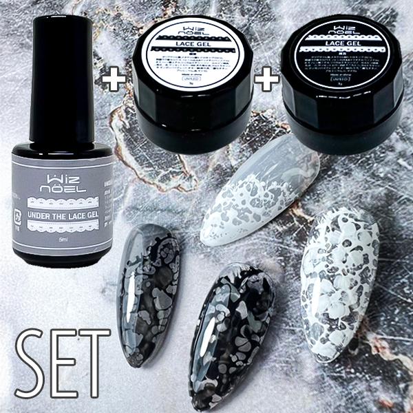 も⭐︎WIZ GEL ネイルカラーセット 11色+ベース1個 Wiz noel LACE GEL SET セット売り レースジェル カラージェル ジェル