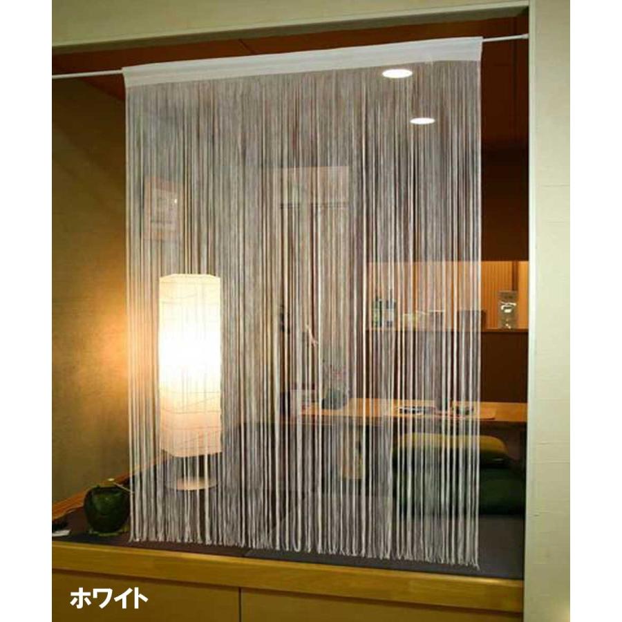 ひものれん コードスクリーン ストリングカーテン 日本製 花粉ほこりキャッチ加工済み 幅１００ｃｍｘ丈２００ｃｍ ベージュ 黒 ブラウン 白 Himo 0 Flip Flop ヤフー店 通販 Yahoo ショッピング