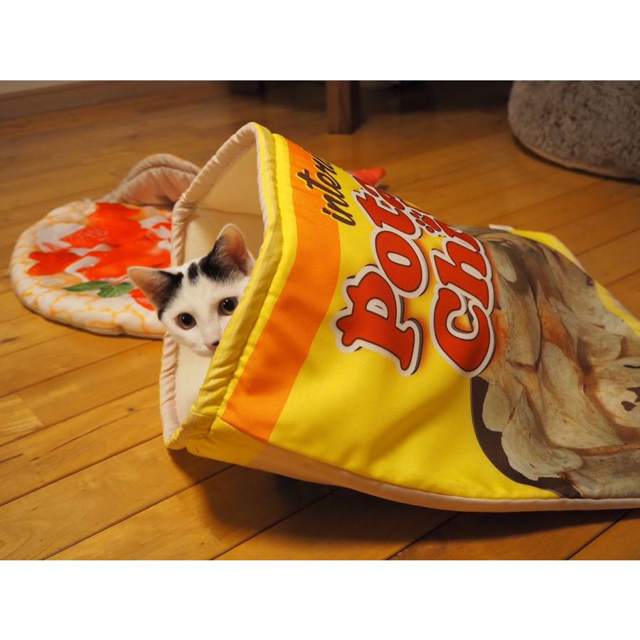 ペットハウス ポテチ ポテチ袋 寝袋 猫 犬 小動物 オレンジ イエロー Pet Potechi Flip Flop ヤフー店 通販 Yahoo ショッピング