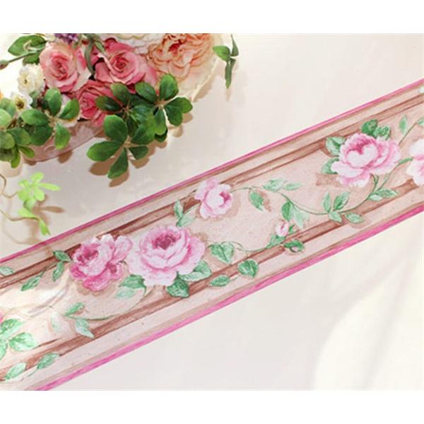 ウォールステッカ おしゃれ 高級感 花 トイレ 花柄 おしゃれ かわいい ローズ 薔薇雑貨 簡単リフォーム ローズ壁紙ボーダー 1401 37 Princessrose03 通販 Yahoo ショッピング