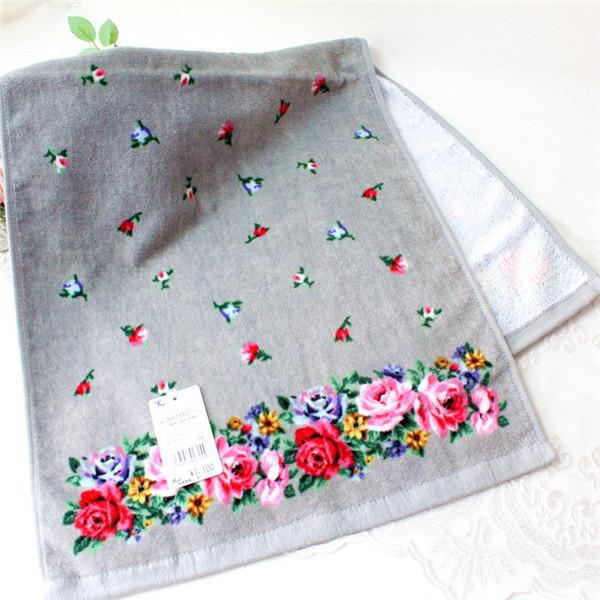 本物保証 フェイスタオル おしゃれ かわいい 花柄 ローズ柄 姫系 ボタニカル 薔薇雑貨 母の日ギフト Cisama Sc Gov Br