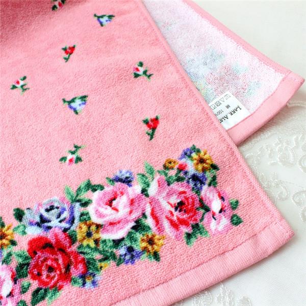 フェイスタオル おしゃれ かわいい 花柄 ローズ柄 姫系 ボタニカル 薔薇雑貨 かわいい 母の日ギフト|princessrose03|02