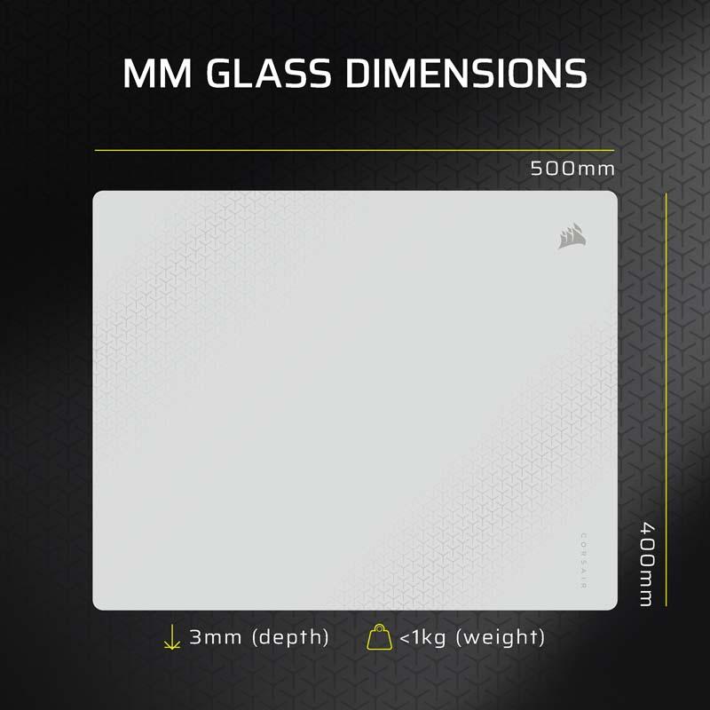 【予約(5/1発売)】CORSAIR MM GLASS Large 高精度 ゲーミングマウスパッド 全2色 CHR-9460000-WW (ブラック) CHR-9460001-WW (グレイ) コルセア ゲーミング