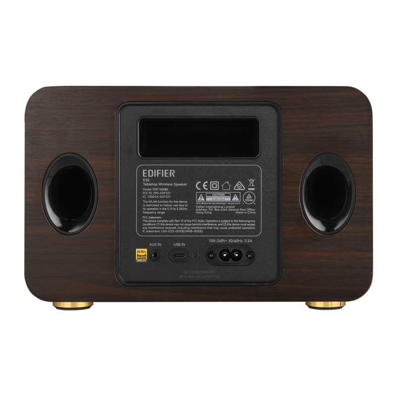 Edifier テーブルトップ ワイヤレス スピーカー D32 AirPlay 2 Edifier テーブルトップ ワイヤレス スピーカー D32 AirPlay 2