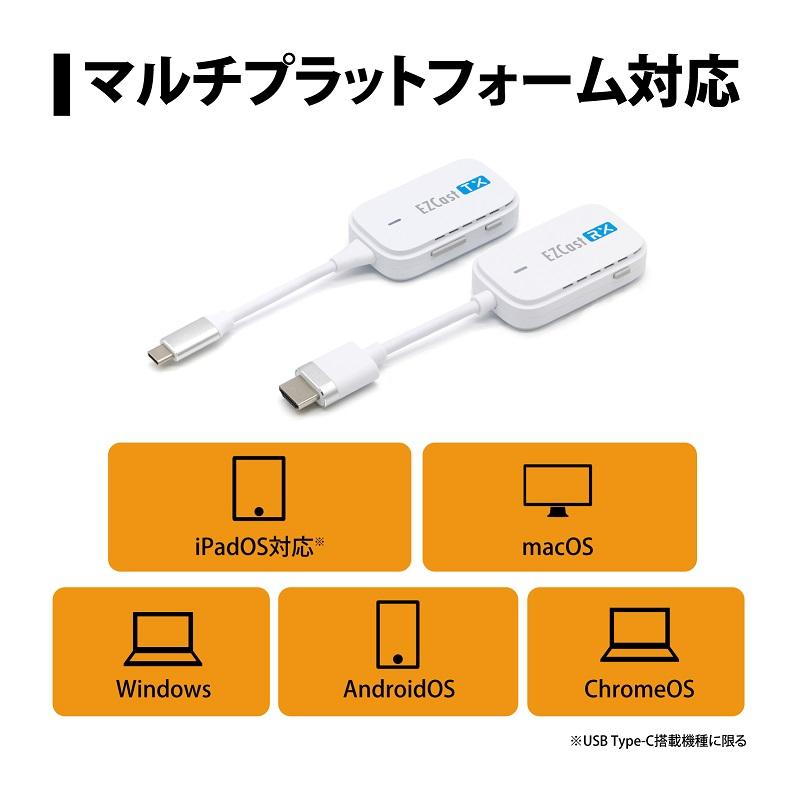EzCast Pocket ワイヤレスプレゼンテーション USB-C to HDMI接続 EzCast Pocket ワイヤレスプレゼンテーション USB-C to HDMI接続