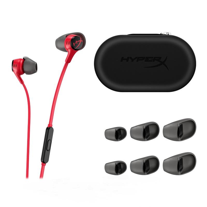 HyperX Cloud Earbuds II ゲーミングイヤホン PS5 PS4 対応 全2色 70N24AA 705L8AA ハイパーエックス 2年保証 イヤフォン カナル型 有線 黒 赤 switch PC｜princetondirect｜13