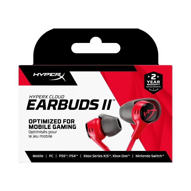 HyperX Cloud Earbuds II ゲーミングイヤホン PS5 PS4 対応 全2色 70N24AA 705L8AA ハイパーエックス 2年保証 イヤフォン カナル型 有線 黒 赤 switch PC｜princetondirect｜14