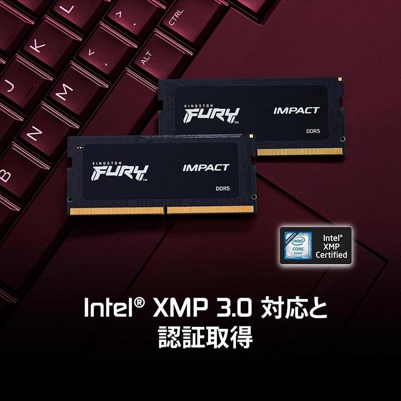 Kingston キングストン FURY Impact DDR5シリーズ 64GB (32GB×2 Kingston キングストン FURY Impact DDR5シリーズ 64GB (32GB×2