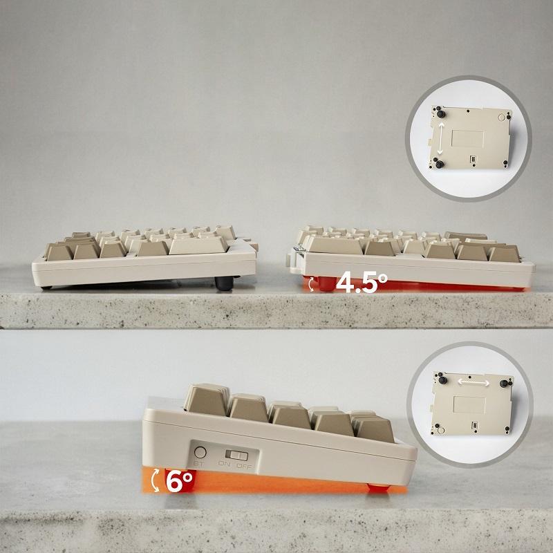 【再生品・保証なし・箱無し】【訳あり】Mistel Barocco MD600 Alpha Rhino 無線 キーボード 英語 US 配列 静音赤軸 クリア軸 OML-MD600ABT-Uシリーズ ミステル | MISTEL | 05