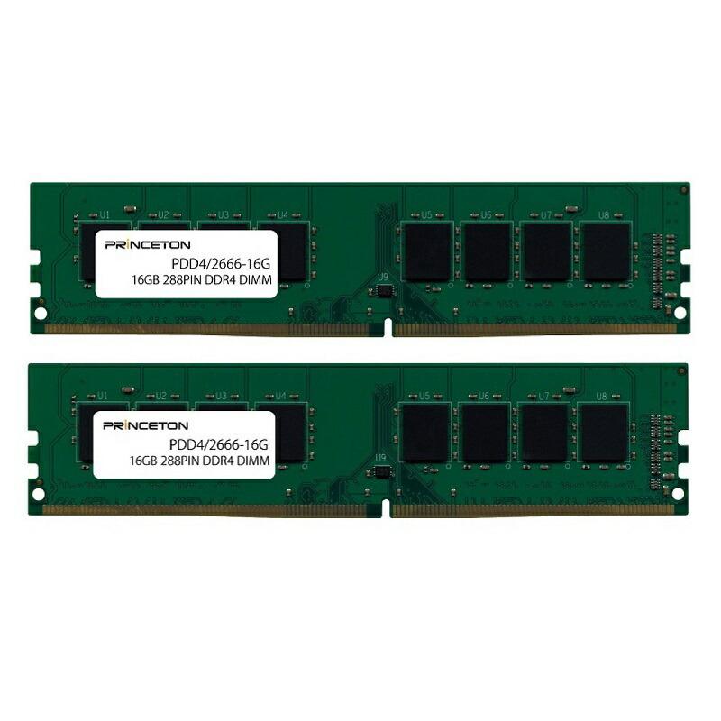 PRINCETON（プリンストン） 増設メモリ 16GB×2枚組 DDR4 2666MHz PC4
