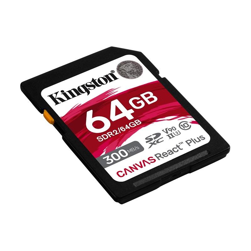 キングストン SDカード 64GB Canvas React Plus SDメモリカード UHS-II U3 V90 SDR2/64GB Kingston SDXC 4K 8K 高速 カメラ uhs 国内正規品 新生活｜princetondirect｜09