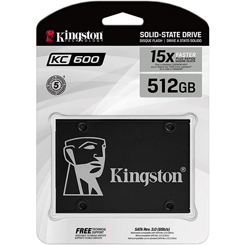 ③KC600 SSD SKC600/512G　5個セット Kingston 【メーカー取り寄せ】キングストン 2.5インチ SATA SSD