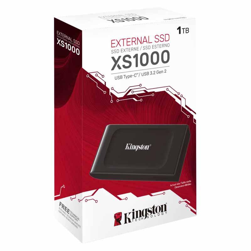 Kingston キングストン ポータブル外付けSSD 1TB XS1000シリーズ Kingston キングストン ポータブル外付けSSD 1TB XS1000シリーズ