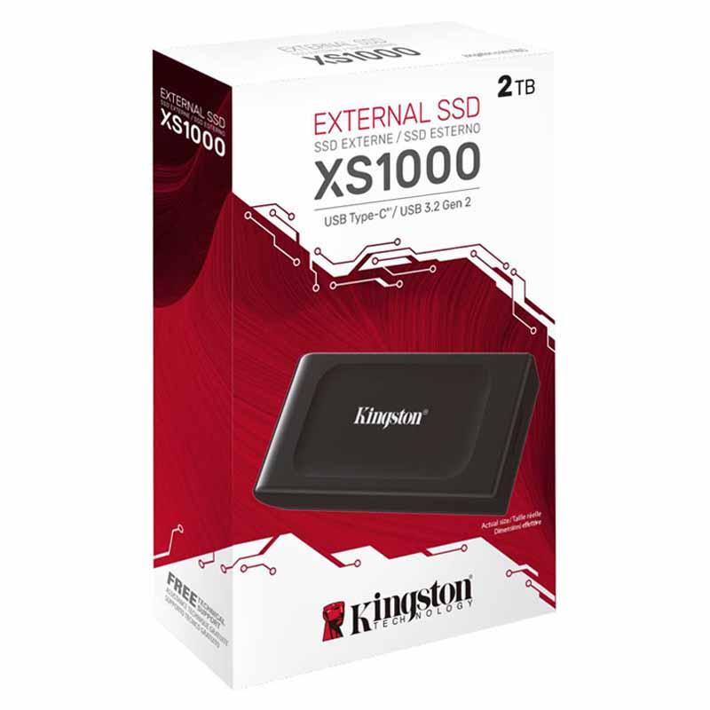 Kingston キングストン ポータブル外付けSSD 2TB XS1000シリーズ Kingston キングストン ポータブル外付けSSD 2TB XS1000シリーズ