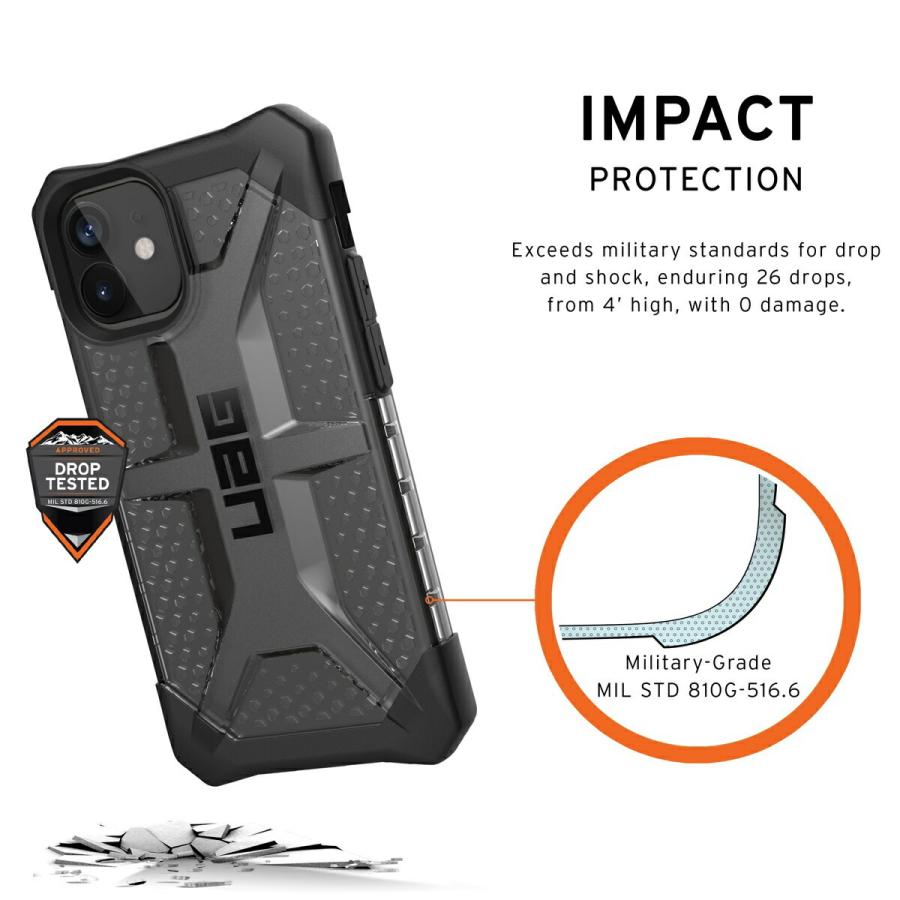 （在庫限り）UAG iPhone 12 mini用 PLASMAケース クリアカラー 全3色 耐衝撃 UAG-IPH20STシリーズ 5.4インチ アイフォンカバー ユーエージー 軽量 プラズマ｜princetondirect｜05