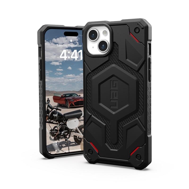 UAG iPhone 15 Plus 用 MagSafe対応ケース MONARCH PRO Kevlar プレミアム ケブラーブラック 耐衝撃 UAG-IPH23LB-PMS-KB 6.7インチ ユーエージー カバー｜princetondirect｜03