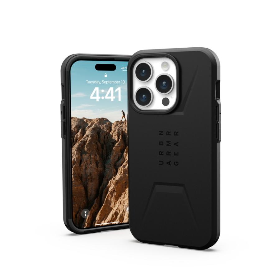 UAG iPhone 15 Pro用 MagSafe対応ケース CIVILIAN ソリッドデザイン 全4色 耐衝撃 UAG-IPH23MA-CMSシリーズ 6.1インチ ユーエージー アイフォン15pro カバー｜princetondirect｜07